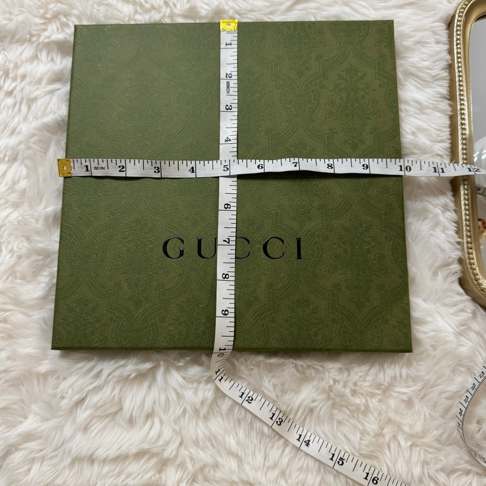 Authentic Gucci Empty Green Gift Box | Luxury Designer Packaging 10x10 - Picture 5 of 6